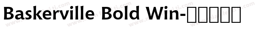Baskerville Bold Win字体转换